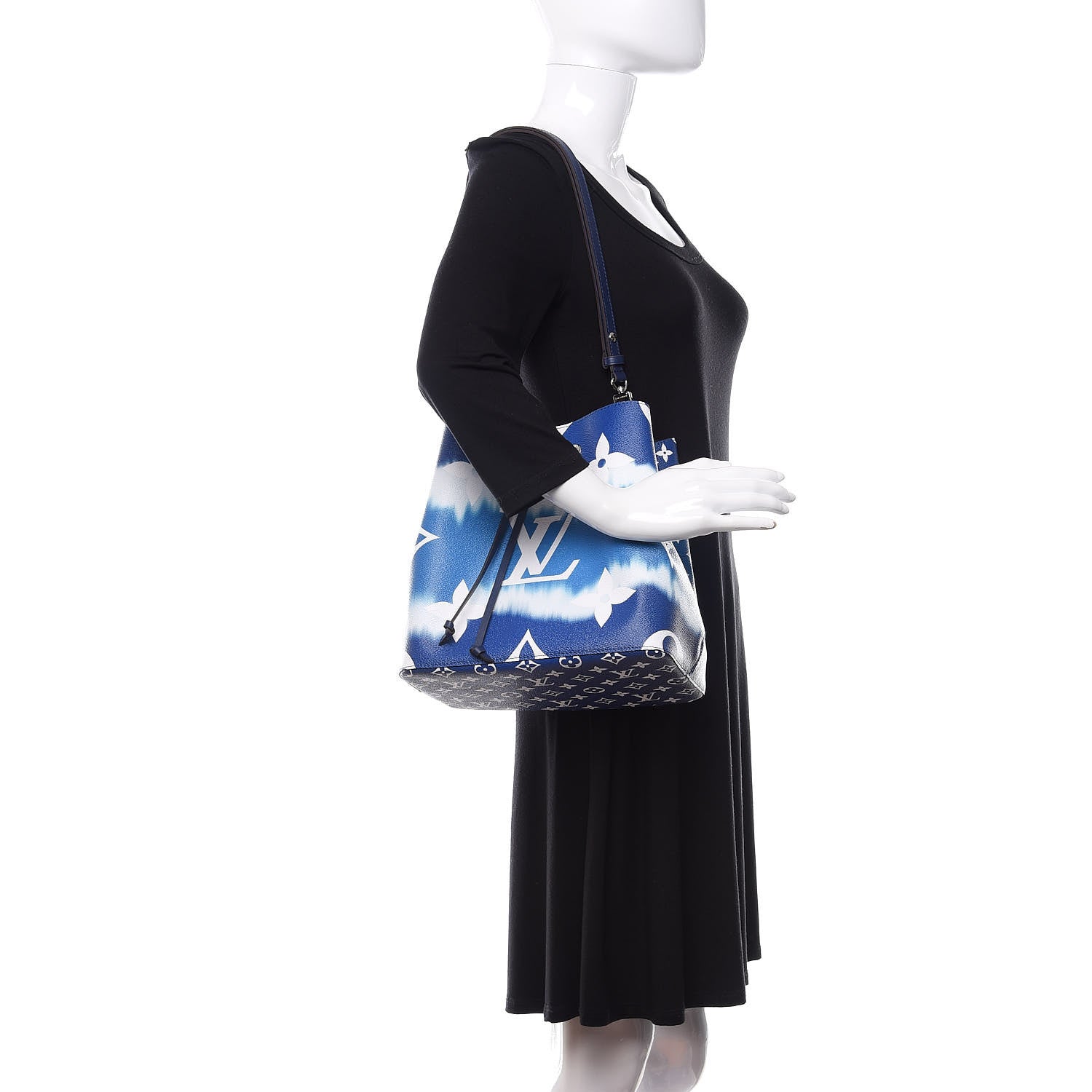 Louis Vuitton Monogram Escale Neonoe MM Blue 2 of 10