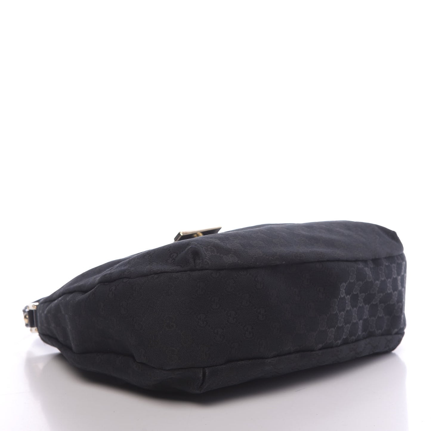 Monogram Large New Ladies Web Hobo Black