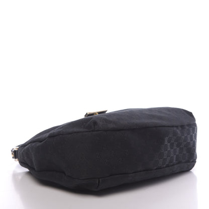 Gucci Monogram Large New Ladies Web Hobo Black 4 of 17