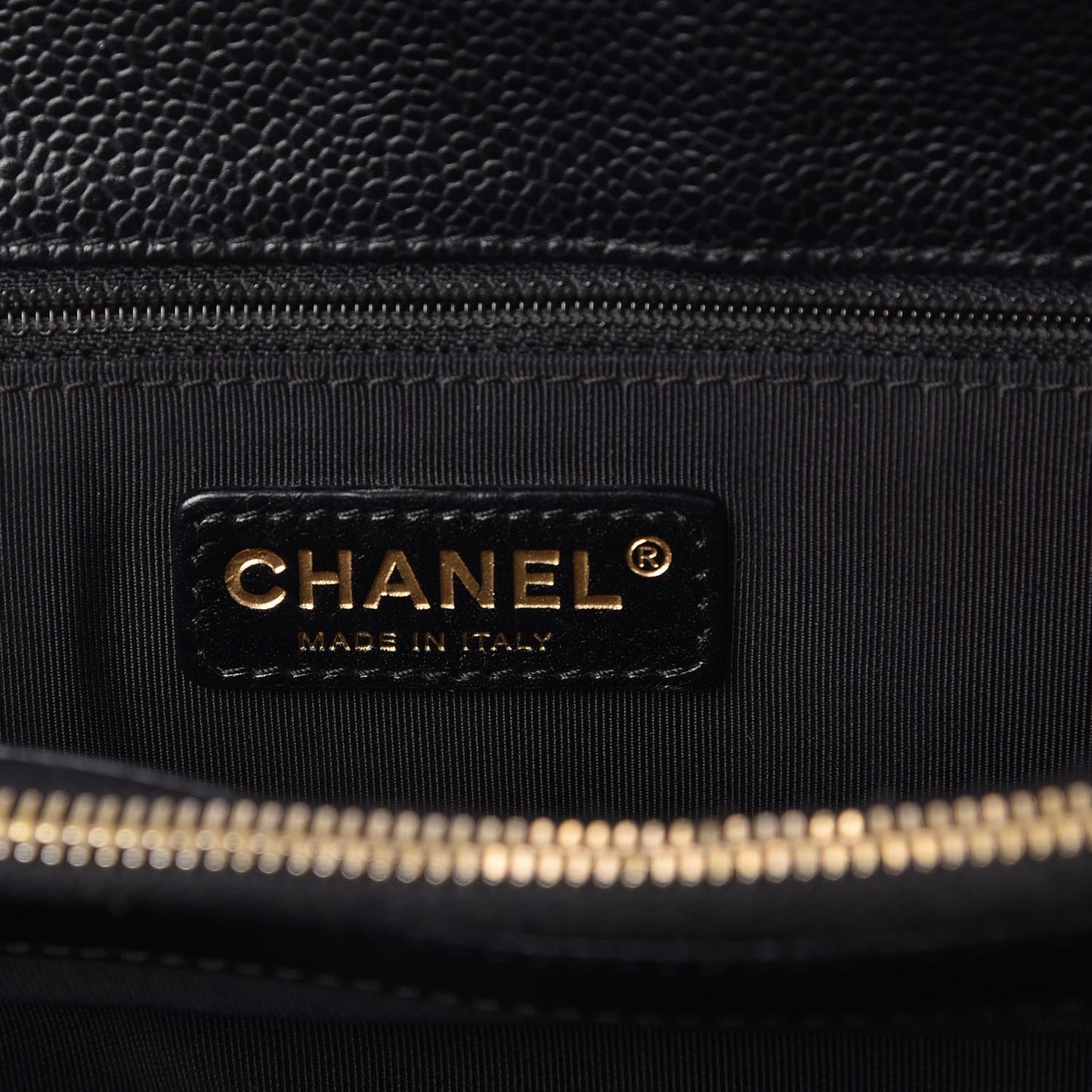 Caviar Quilted Grand Shopping Tote GST Black
