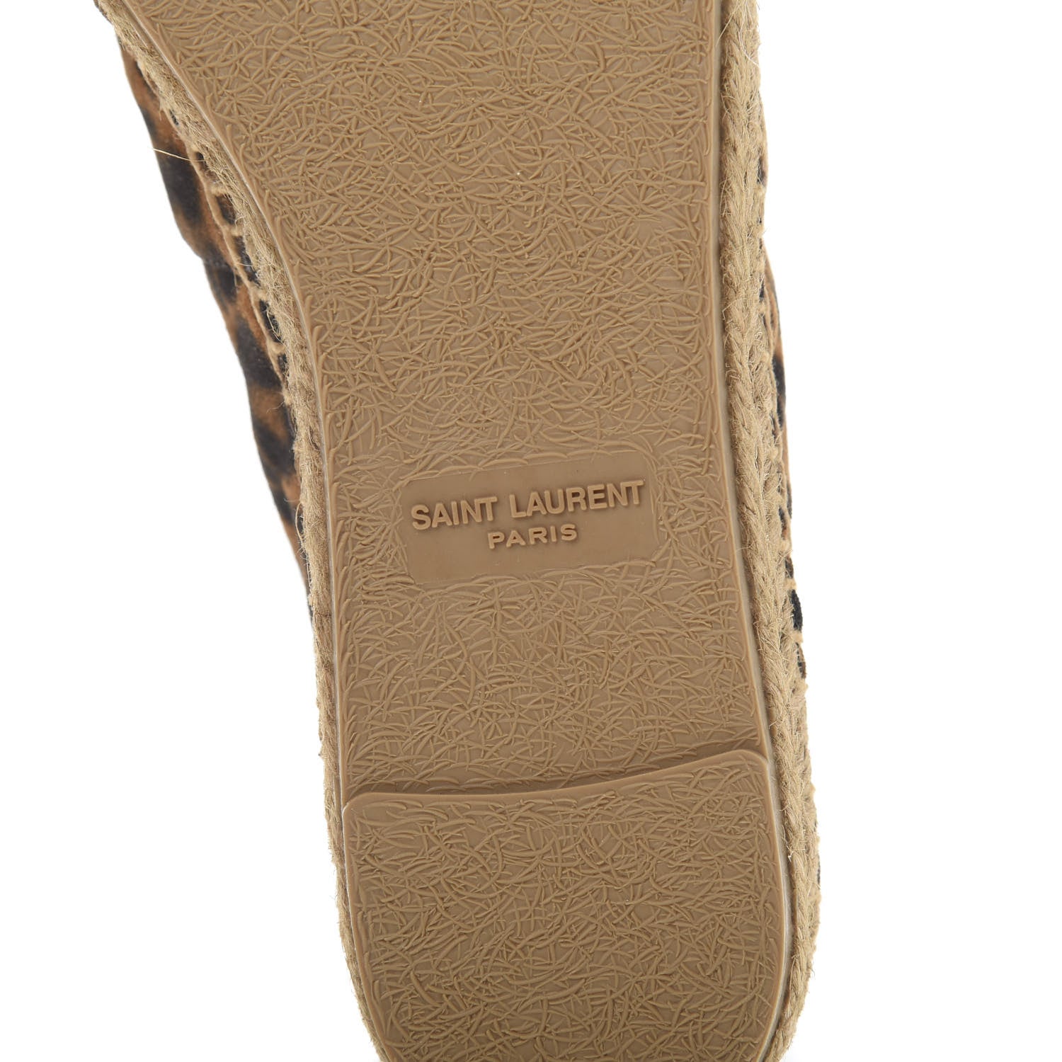 Saint Laurent Suede Leopard Print Espadrilles 35.5 6 of 9
