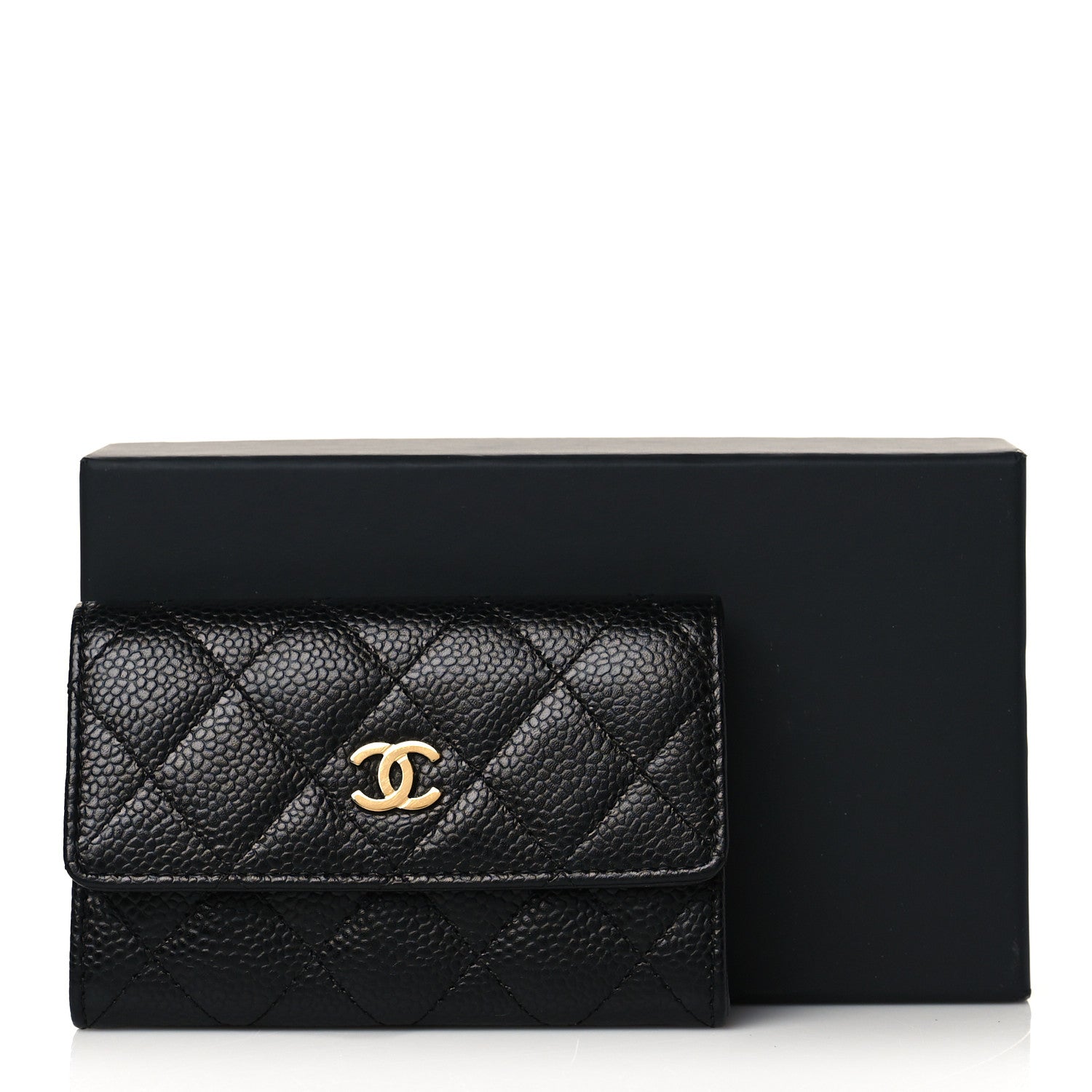 Chanel Caviar Quilted Flap Card Holder Black 10 of 10