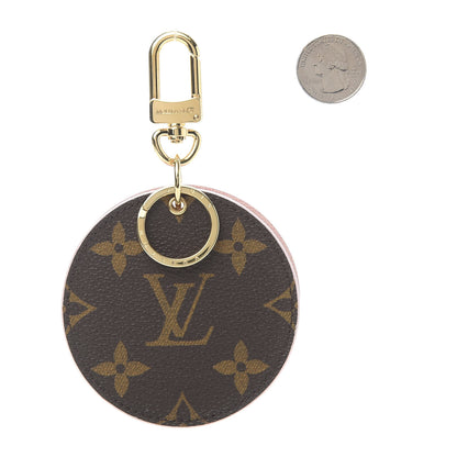 Louis Vuitton Monogram LV Mirror Bag Charm Key Holder Rose Ballerine 2 of 6