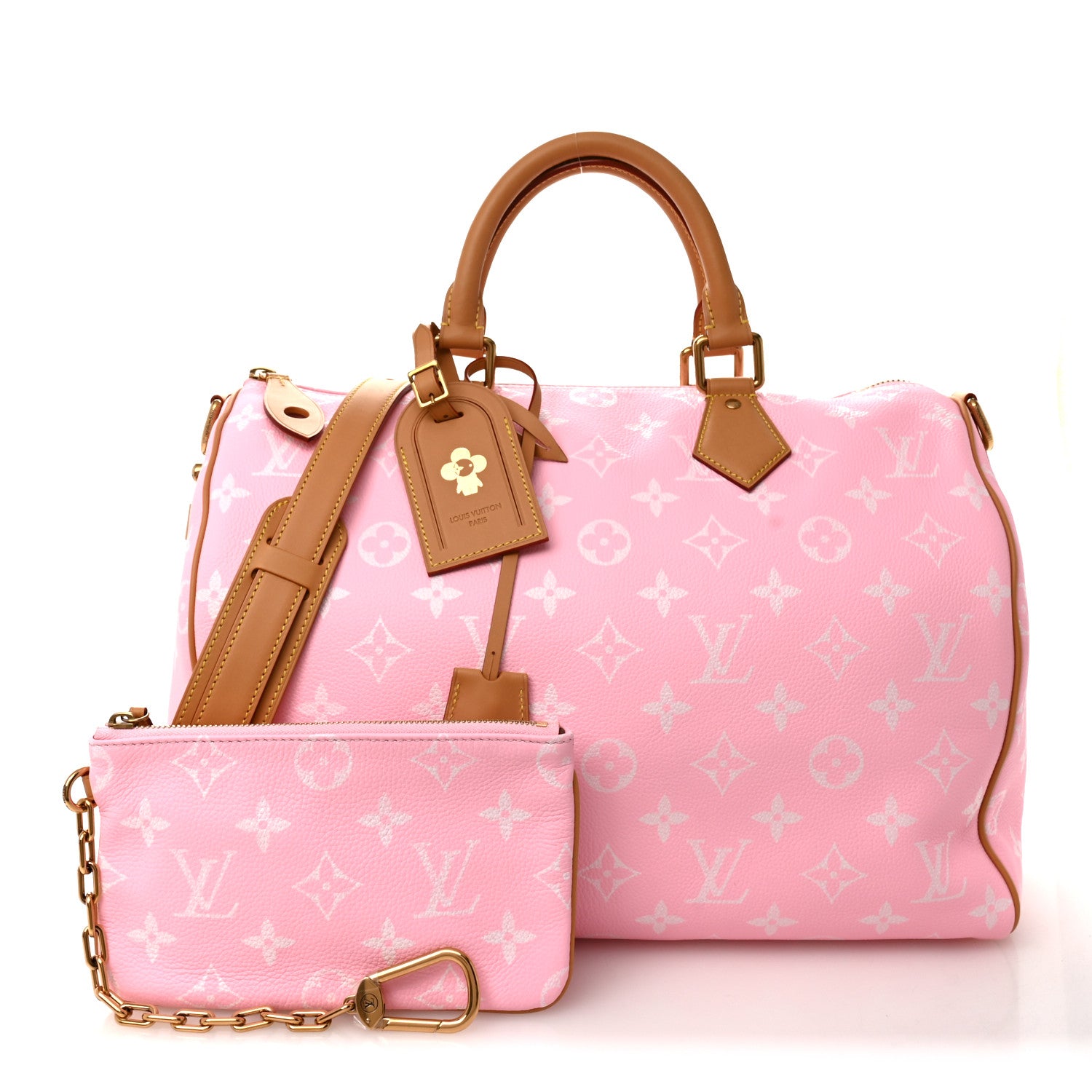 Louis Vuitton Calfskin Monogram Speedy P9 Bandouliere 40 Candy 2 of 9