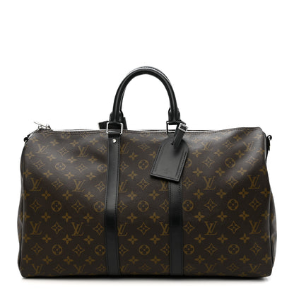 Louis Vuitton Monogram Macassar Keepall Bandouliere 45 1 of 9