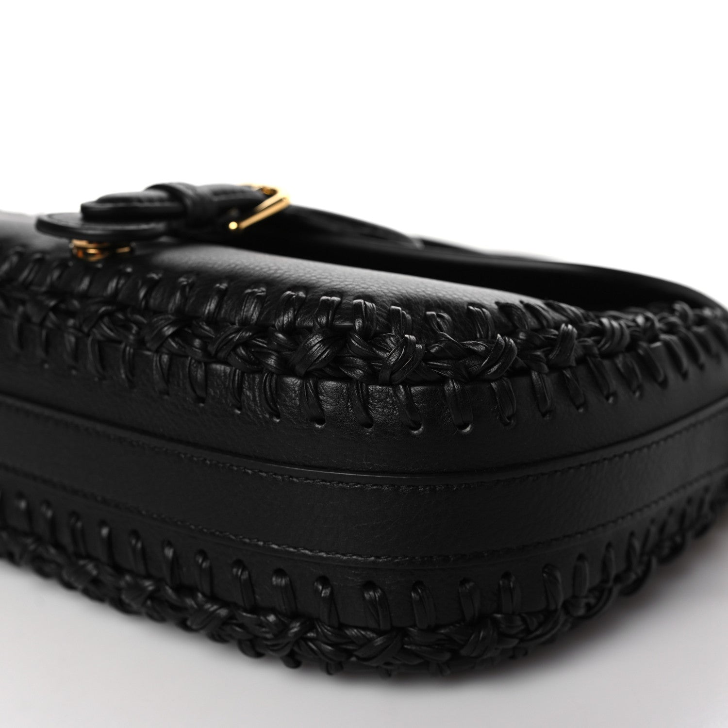 Christian Dior Grained Calfskin Medium Whipstitched Bobby Bag Black 9 of 9