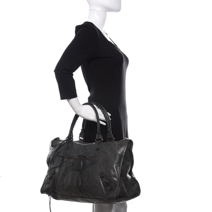Balenciaga Agneau Classic Hardware Work Gris Tarmac 2 of 14