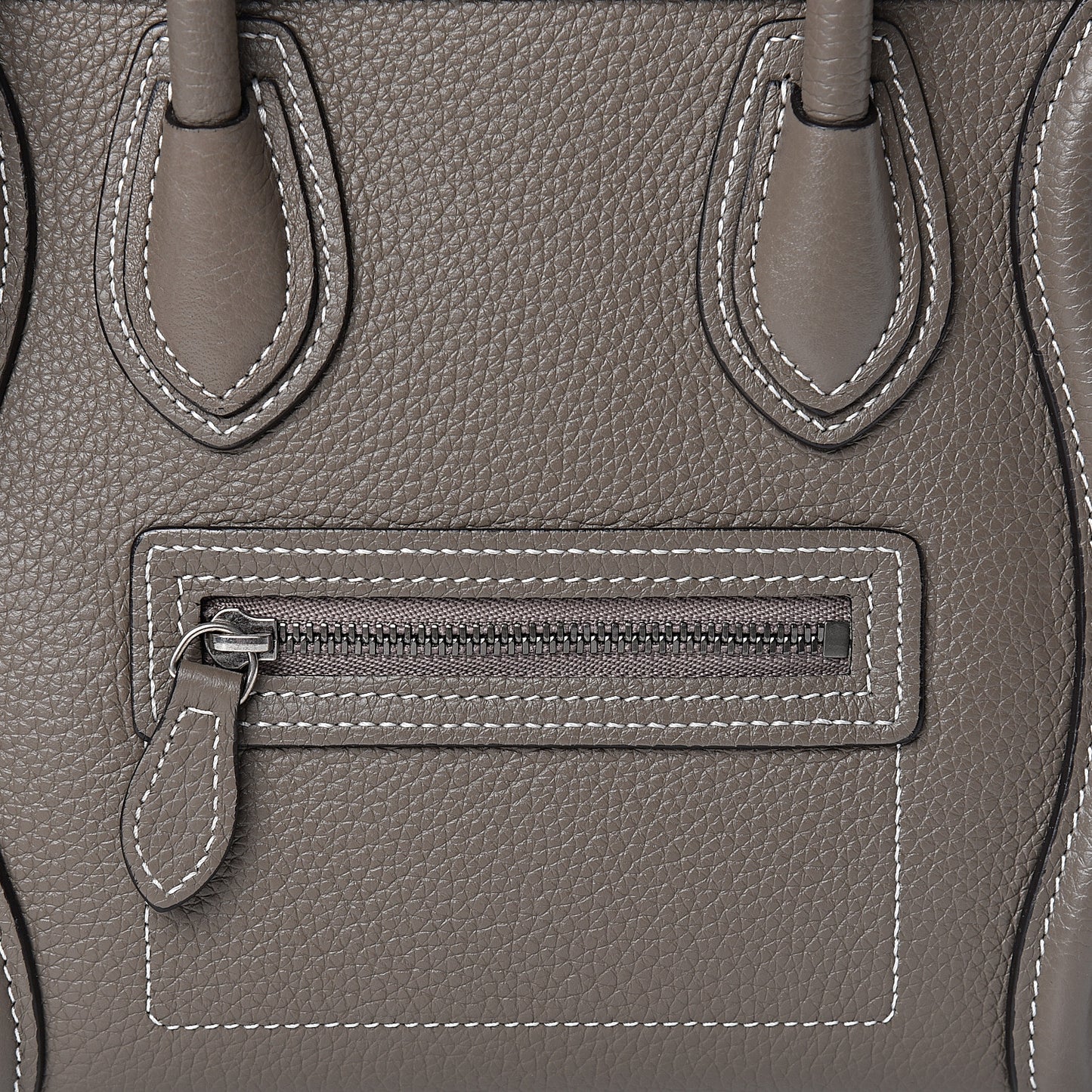 Drummed Calfskin Nano Luggage Souris