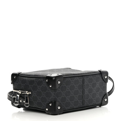 Gucci GG Supreme Monogram Selleria Calfskin Square Messenger Bag Black 3 of 11