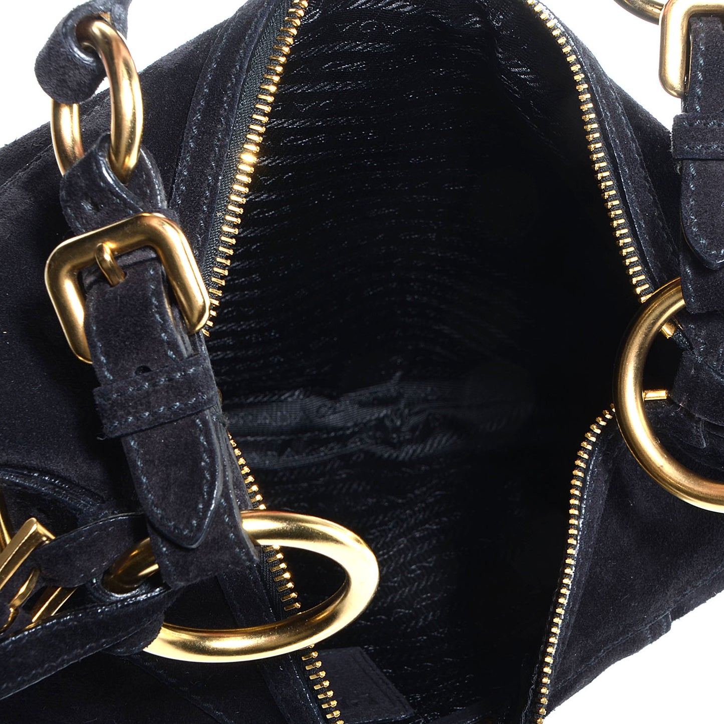 Scamosciato Suede Hobo Nero Black