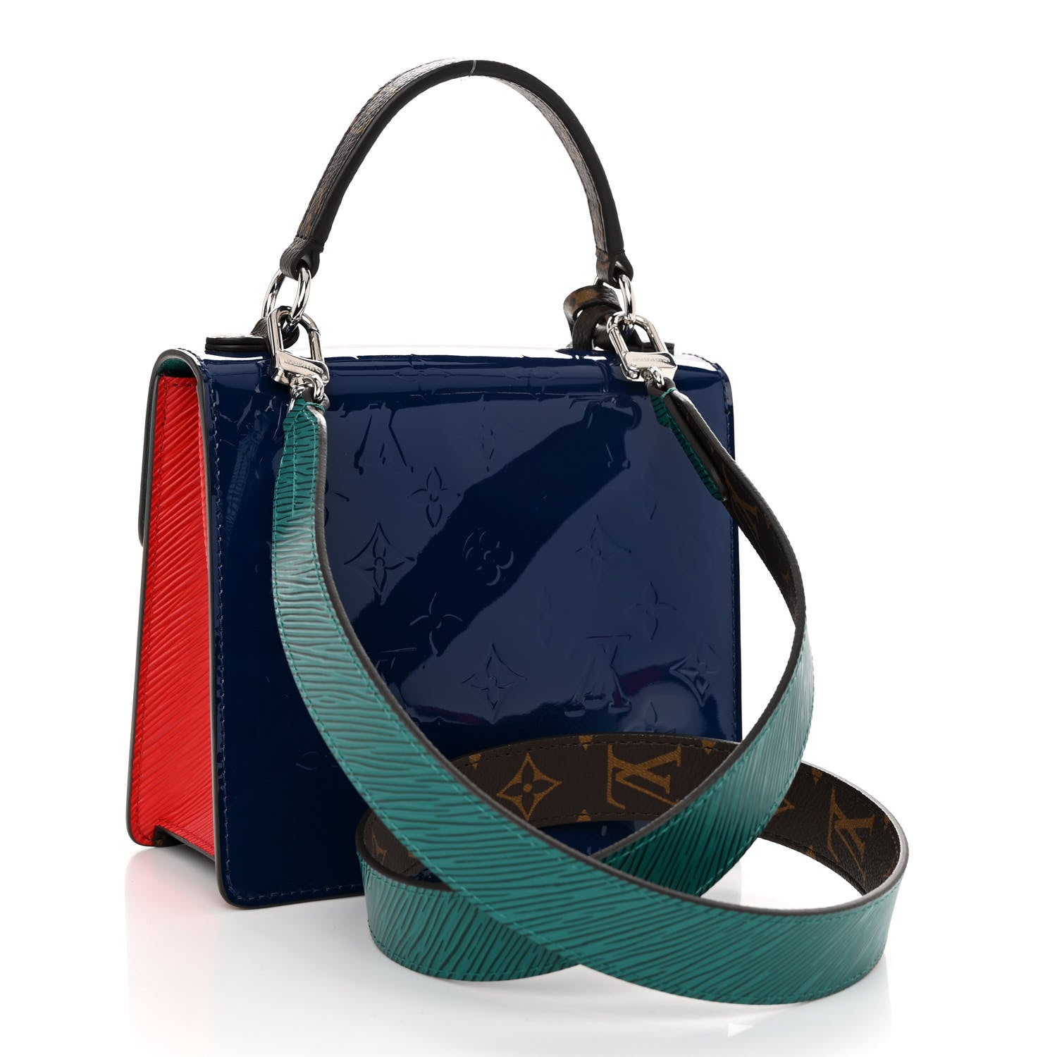 Louis Vuitton Vernis Epi Monogram Spring Street Blue 3 of 10