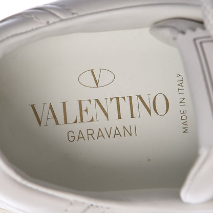 Valentino Garavani Calfskin Flycrew Sneakers 38.5 White 7 of 9