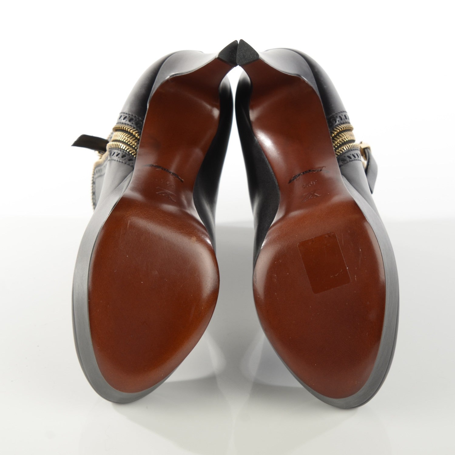 Louis Vuitton Calfskin Tomboy Platform Booties 39.5 Black 5 of 8