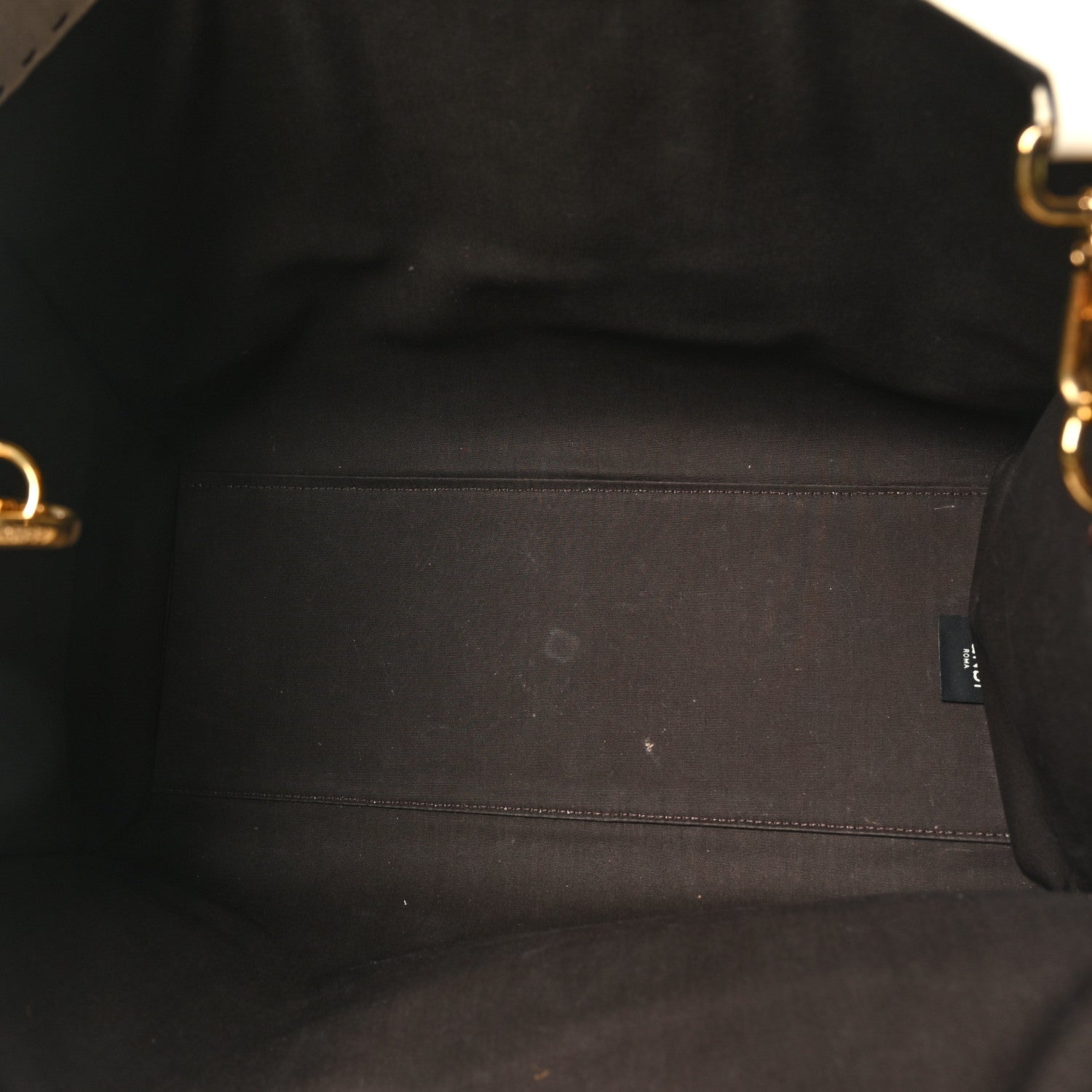 Fendi Canvas Vitello King Logo Embroidered Medium Fendi Sunshine Shopper Tote Grezzo Ghianda 5 of 9