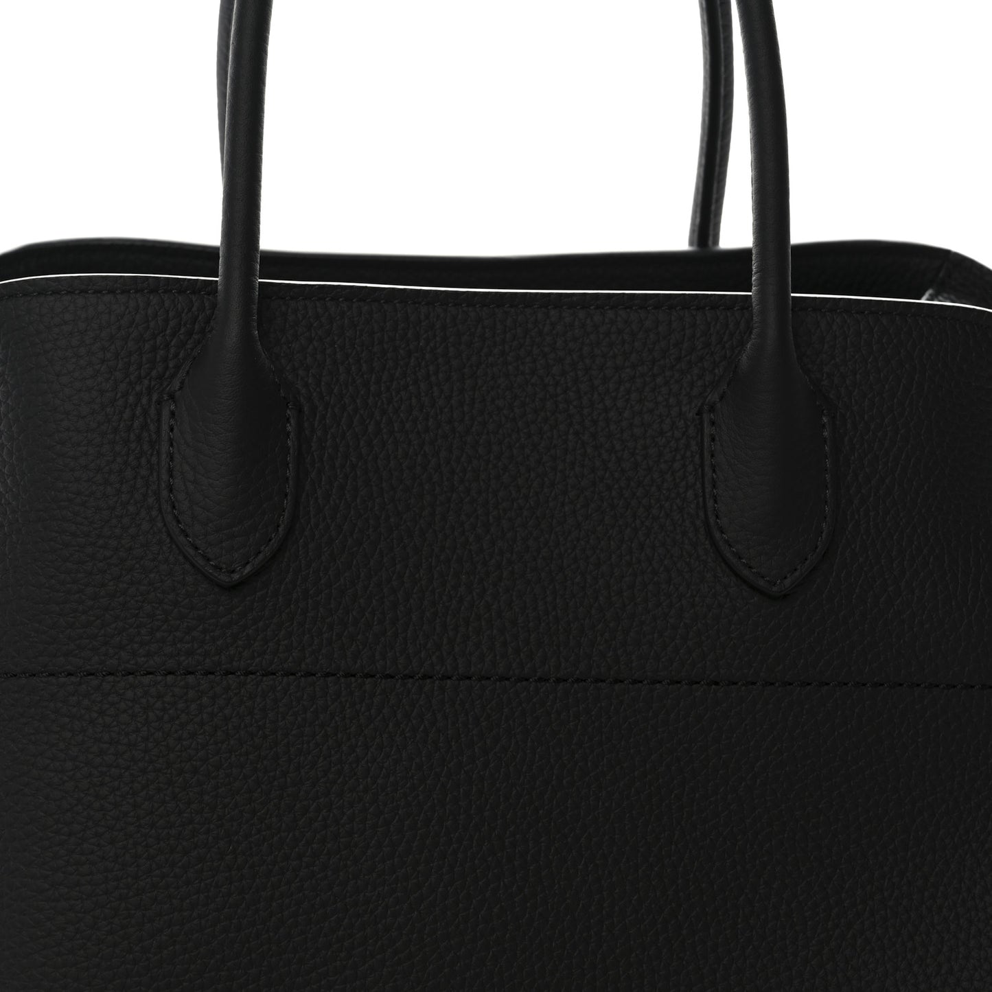 Matte Grained Calfskin Soft Margaux 15 Black