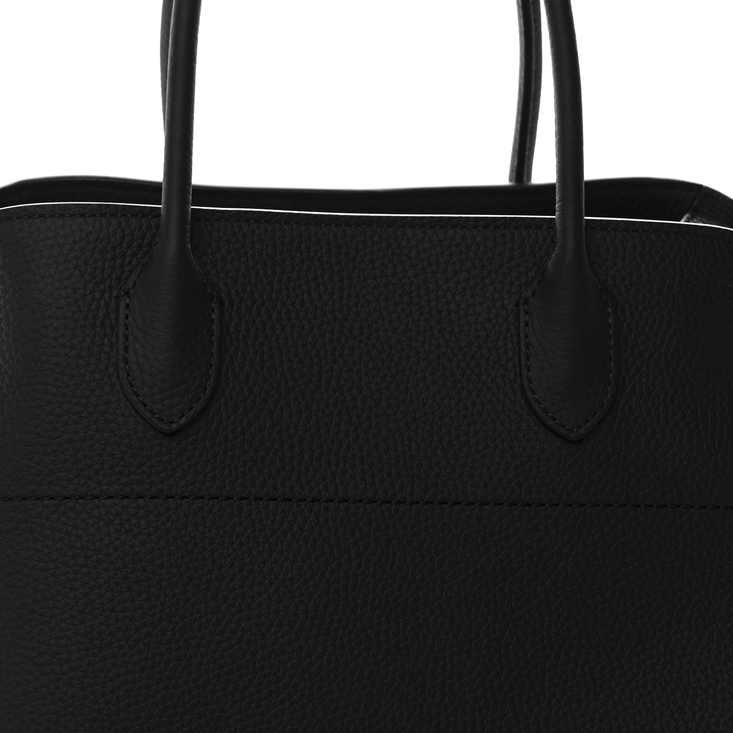 The Row Matte Grained Calfskin Soft Margaux 15 Black 7 of 9