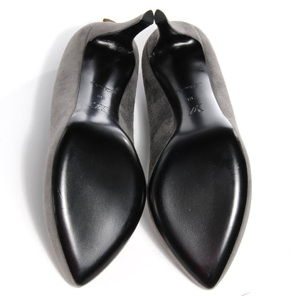 Louis Vuitton Suede Oh Really Pumps 38 Grey 5 of 7