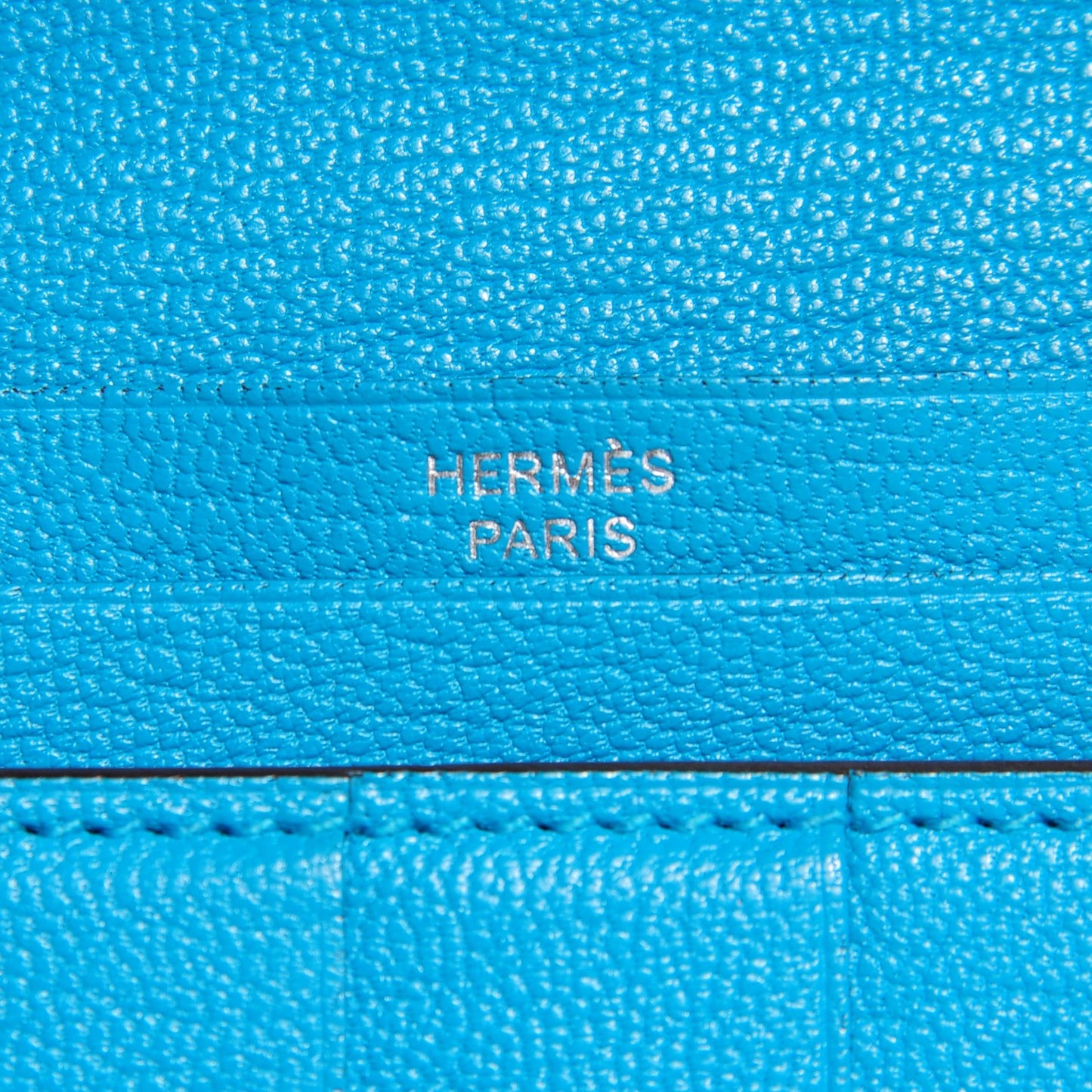 Chevre Mysore Bearn Gusset Wallet Bleu Azteque