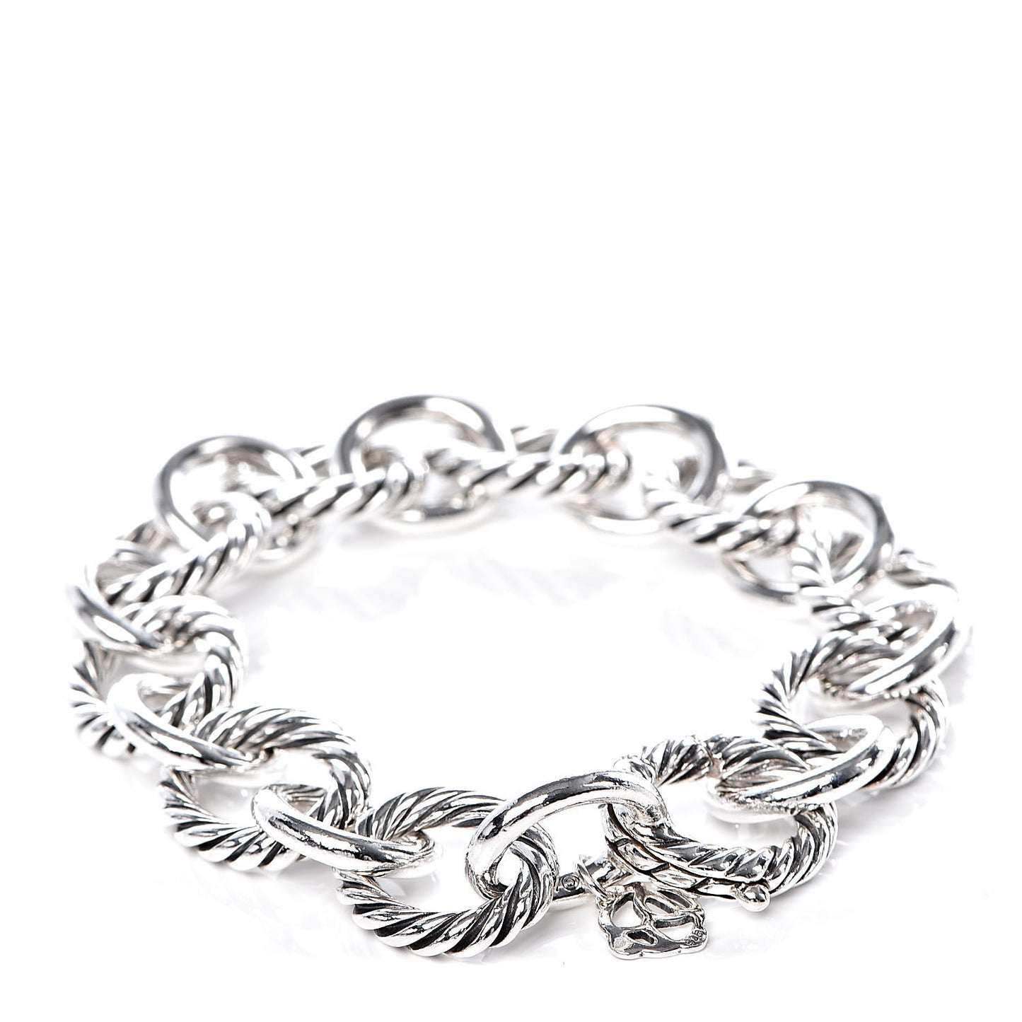 Sterling Silver 12mm Large Oval Link Bracelet