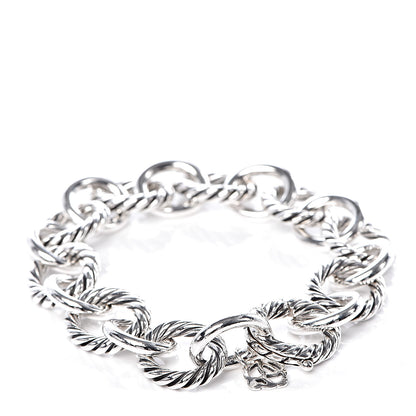 David Yurman Sterling Silver 12mm Large Oval Link Bracelet 3 of 4