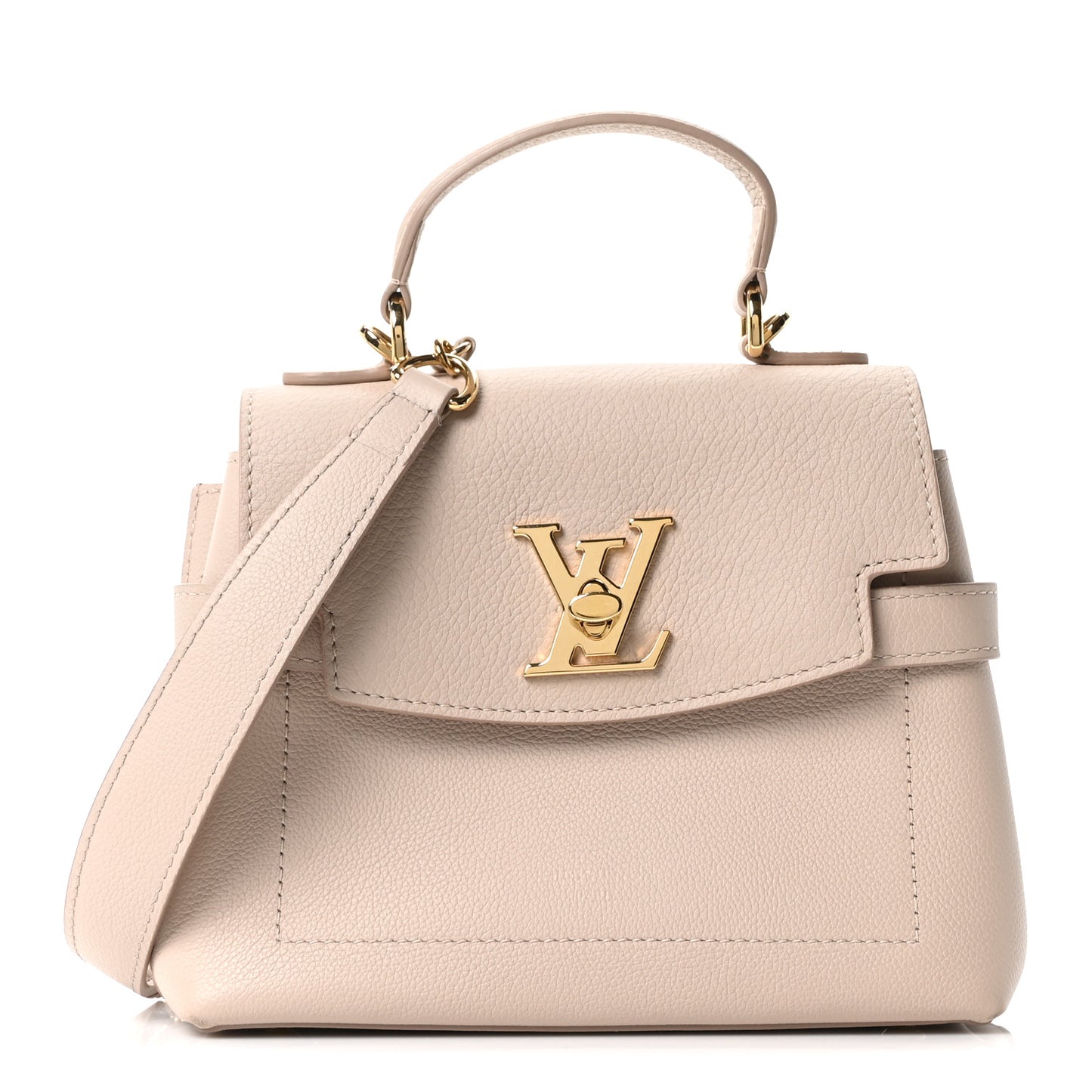 Soft Calfskin Mini Lockme Ever Greige