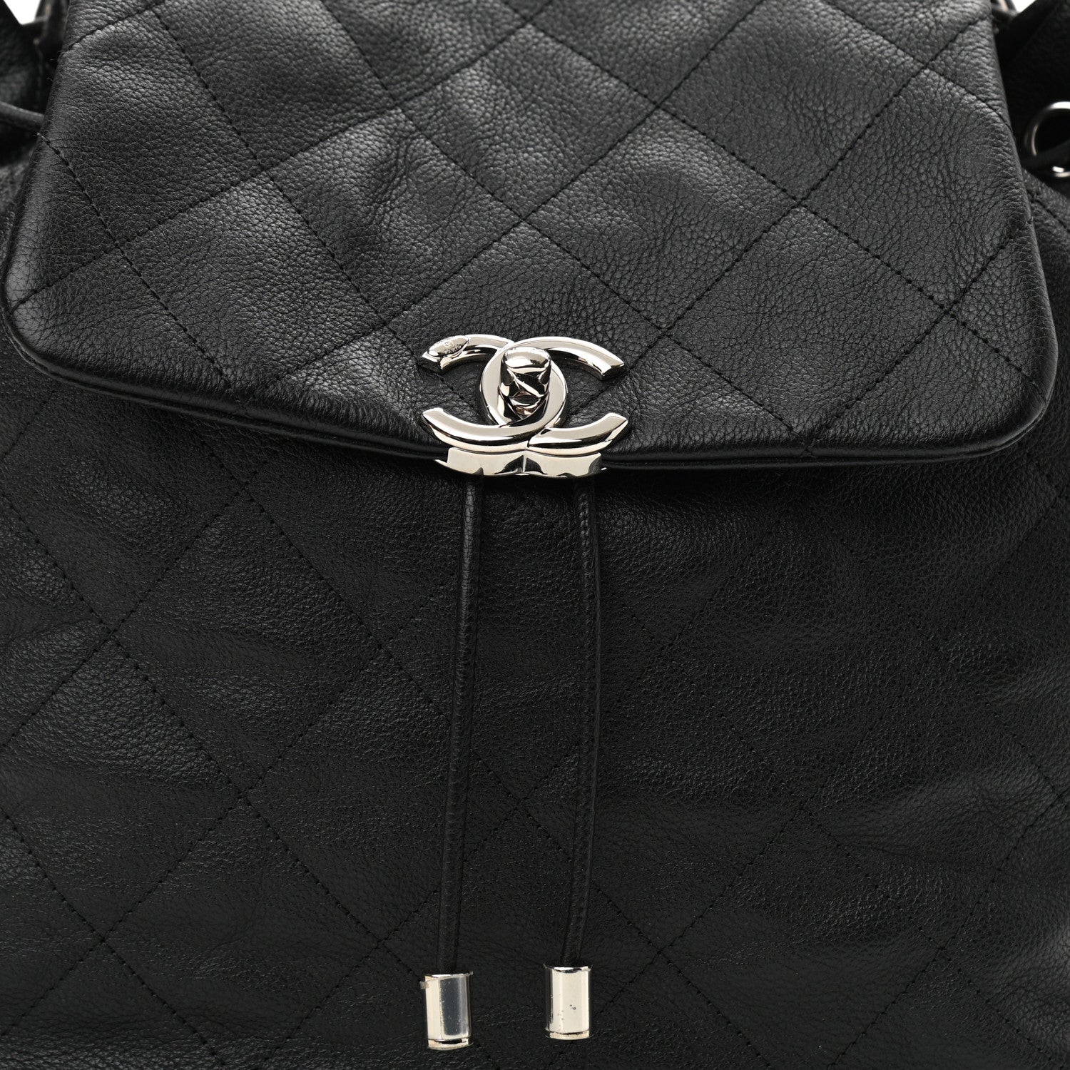 Chanel Grained Calfskin Stitched Braided With Style Backpack Black 8 of 11