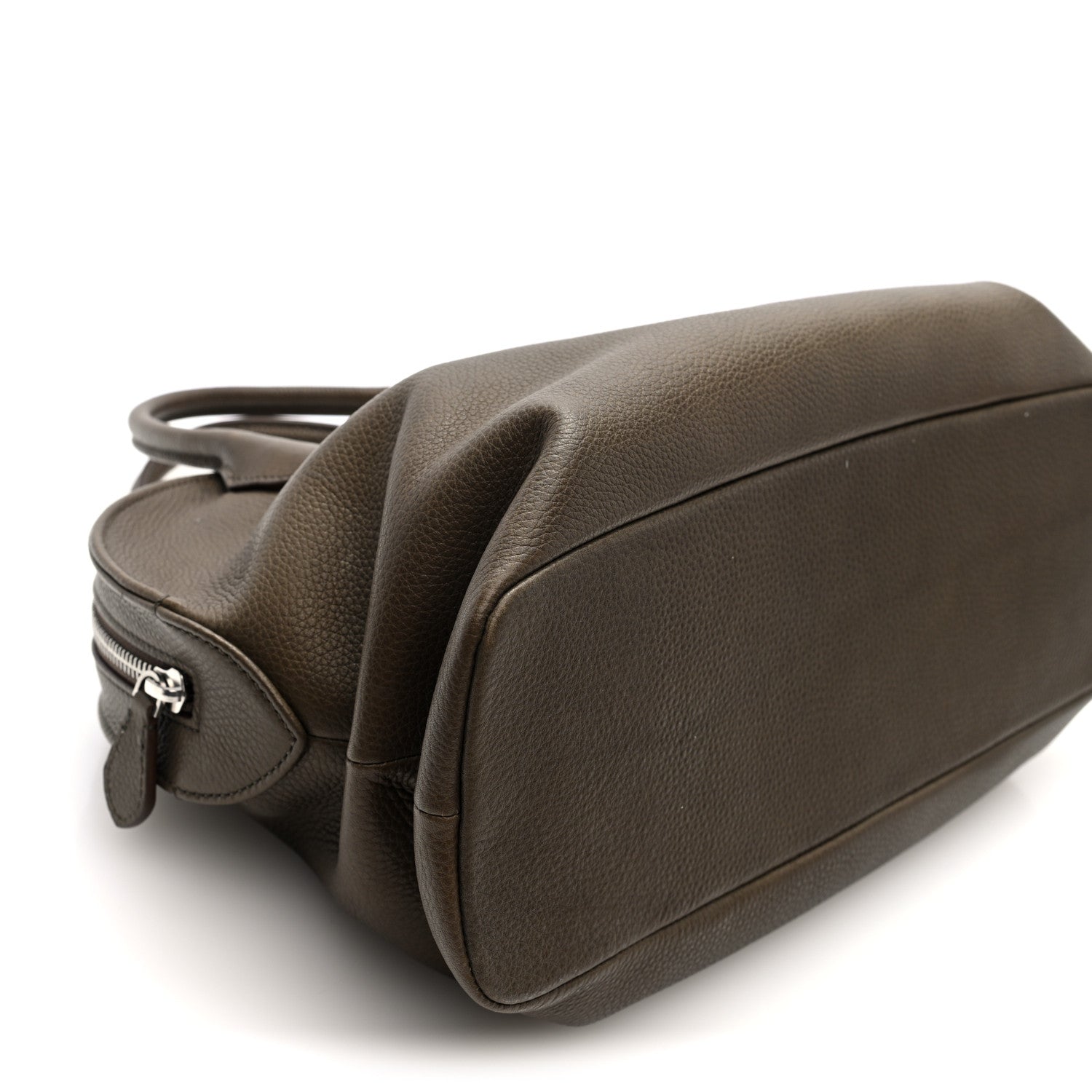 The Row Grained Saddle Calfskin Agnes Bag Truffle 9 of 10