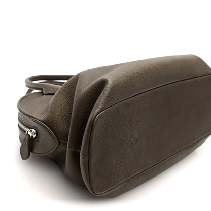 The Row Grained Saddle Calfskin Agnes Bag Truffle 9 of 10