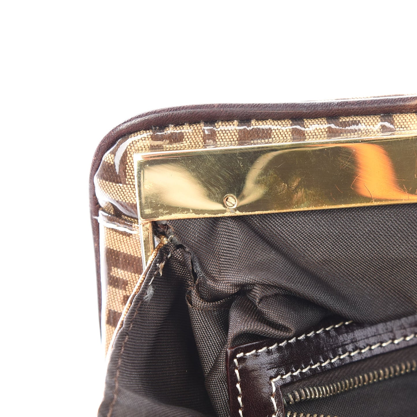 Vinyl Zucchino Small Shoulder Bag Tobacco