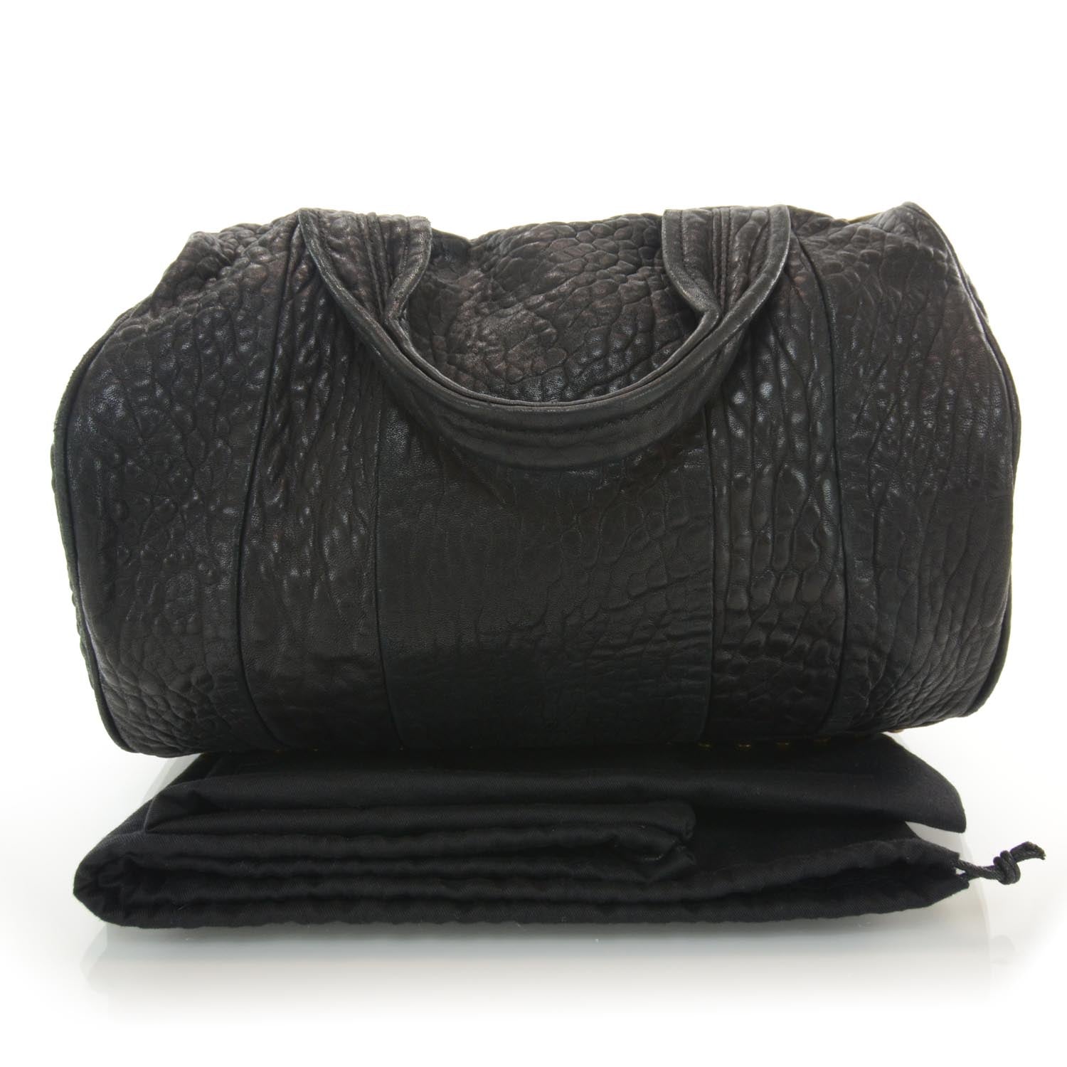 Alexander Wang Leather Rocco w Gold Hardware Black 3 of 6