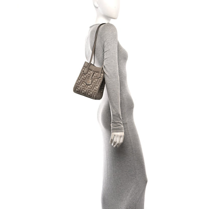 Fendi Fabric Jacquard Vitello Grace FF 1974 Mini Fendi Origami Dove White Dove 2 of 9