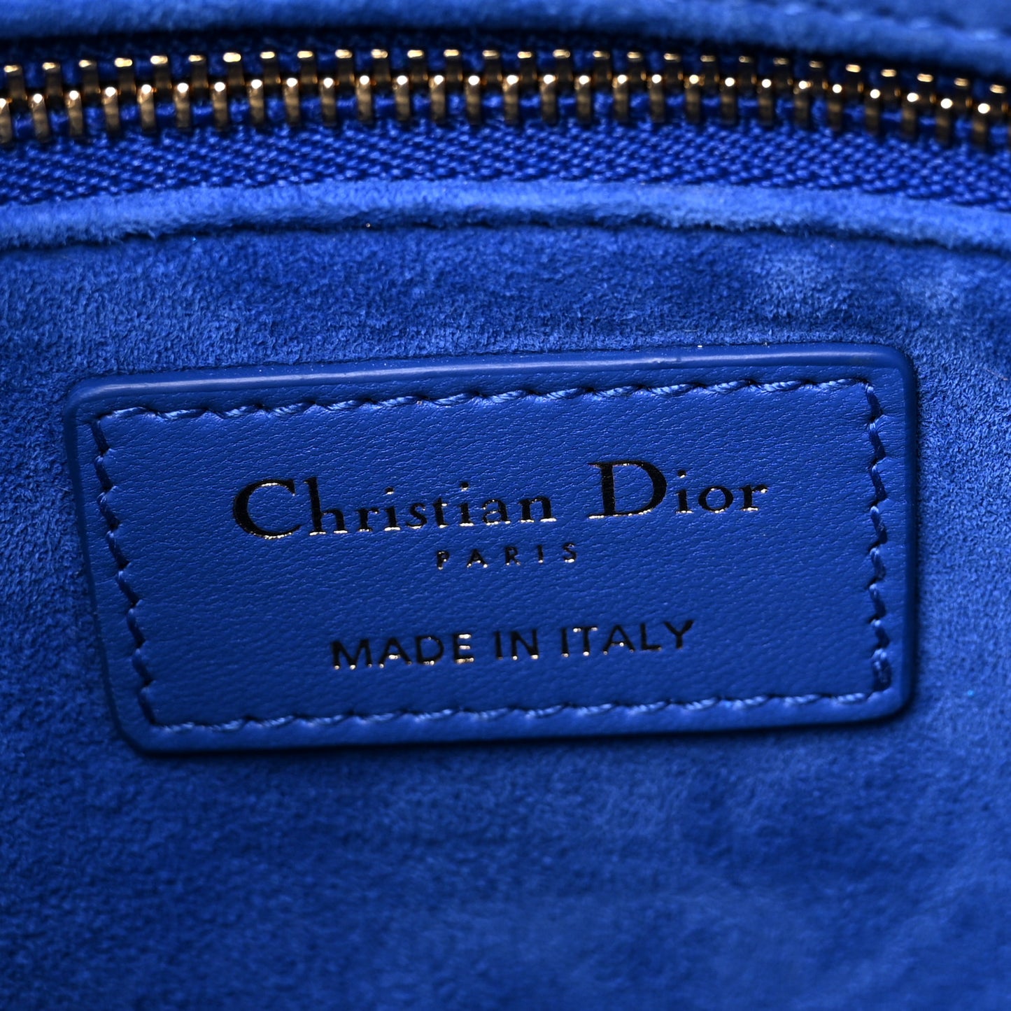 Lambskin Cannage Small My ABCDior Lady Dior Blue