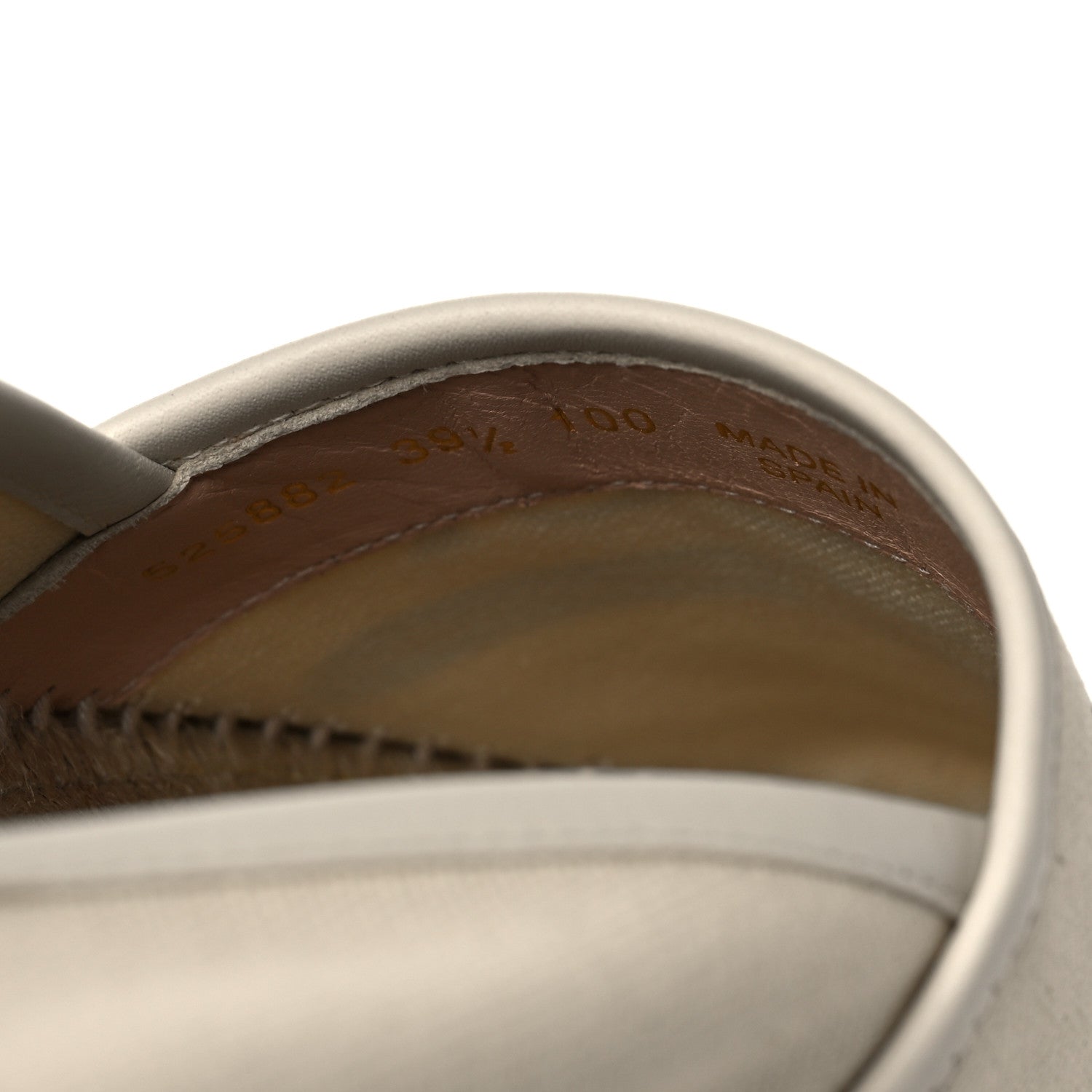 Gucci Canvas Logo Espadrilles 39.5 Greggio White 8 of 8