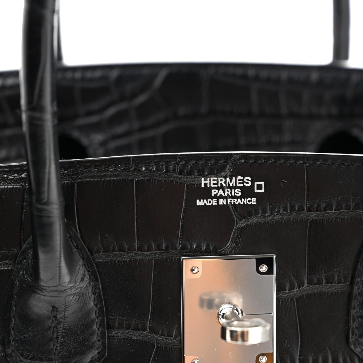 Matte Alligator Birkin 30 Black