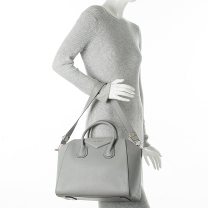Givenchy Sugar Goatskin Medium Antigona Pearl Grey 2 of 7