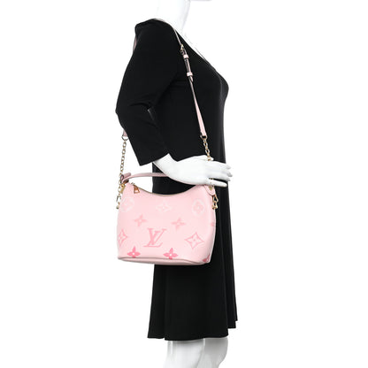 Louis Vuitton Empreinte Monogram Giant By The Pool Marshmallow Hobo PM Bouton De Rose 2 of 10