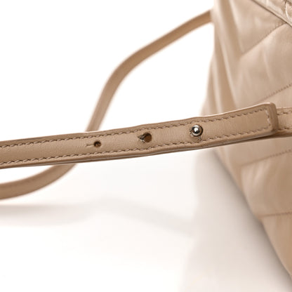 Saint Laurent Calfskin Y Quilted Monogram Toy Loulou Crossbody Bag Nude Powder 15 of 15
