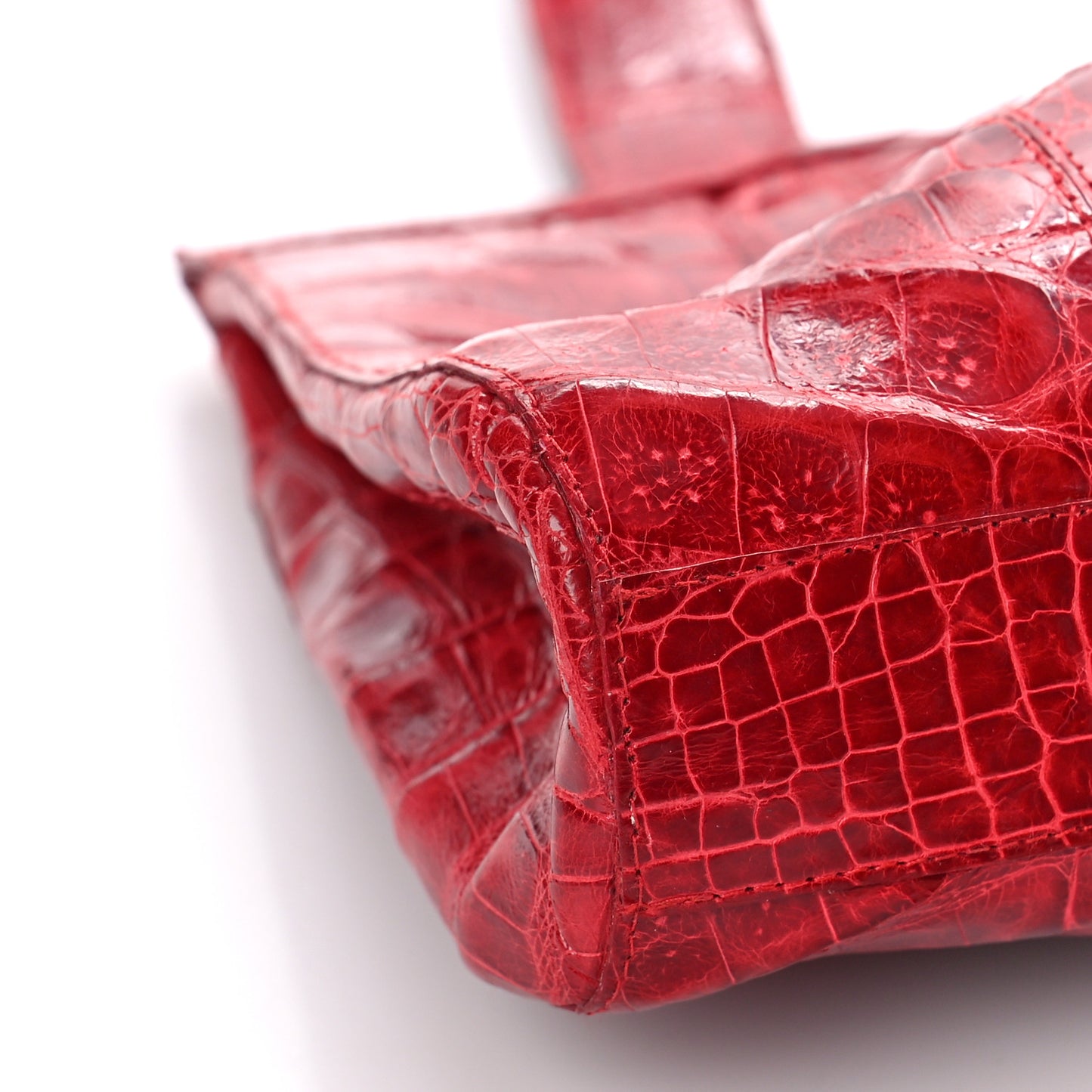 Crocodile Shoulder Bag Red