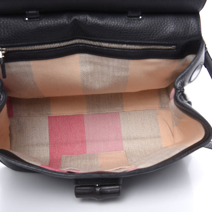 Gucci Cellarius Calfskin Medium Bamboo Daily Top Handle Bag Black 5 of 8