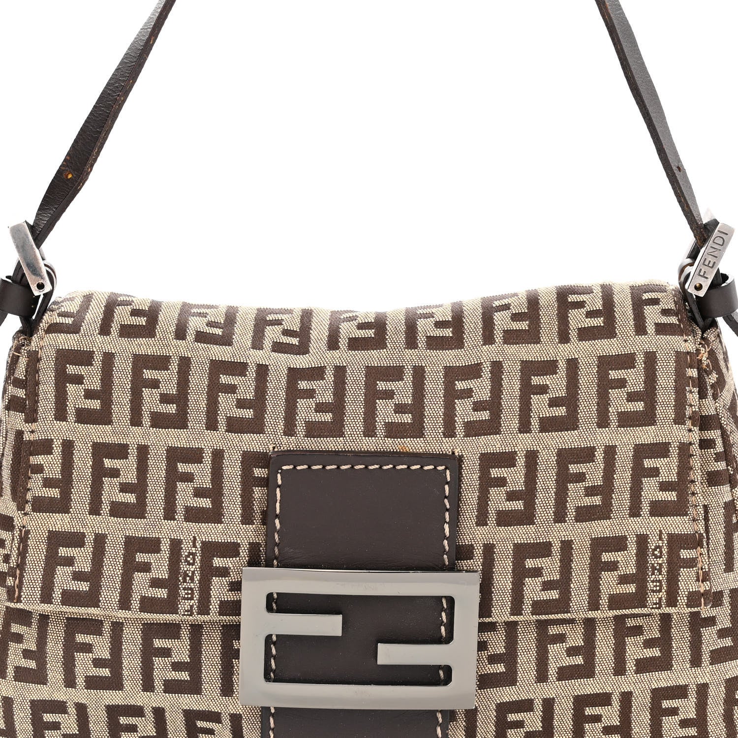 Fendi Zucchino Mini Mama Baguette Tobacco 7 of 11