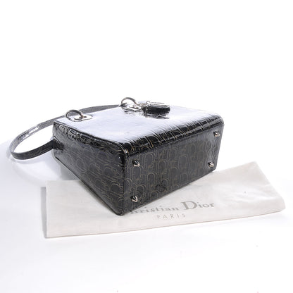 Christian Dior Patent Diorissimo Medium Lady Dior Black 5 of 8