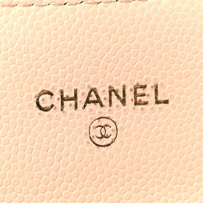Chanel Caviar Quilted Mini Clutch With Chain Light Beige 6 of 10