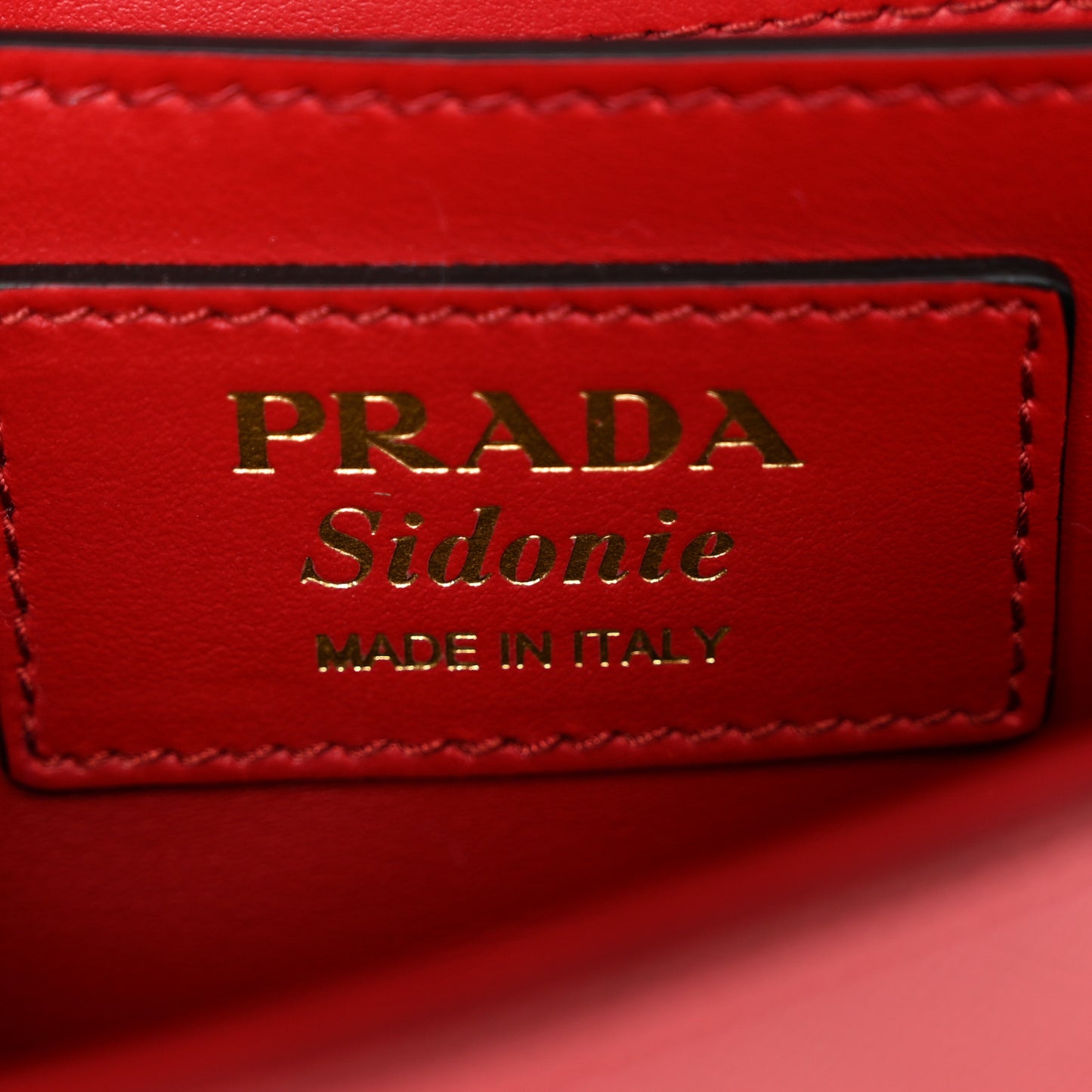 Saffiano Lux Sidonie Small Chain Crossbody Bag Fuoco