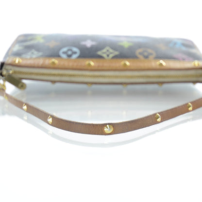 Louis Vuitton Monogram Multicolor Pochette Accessories Black 7 of 10