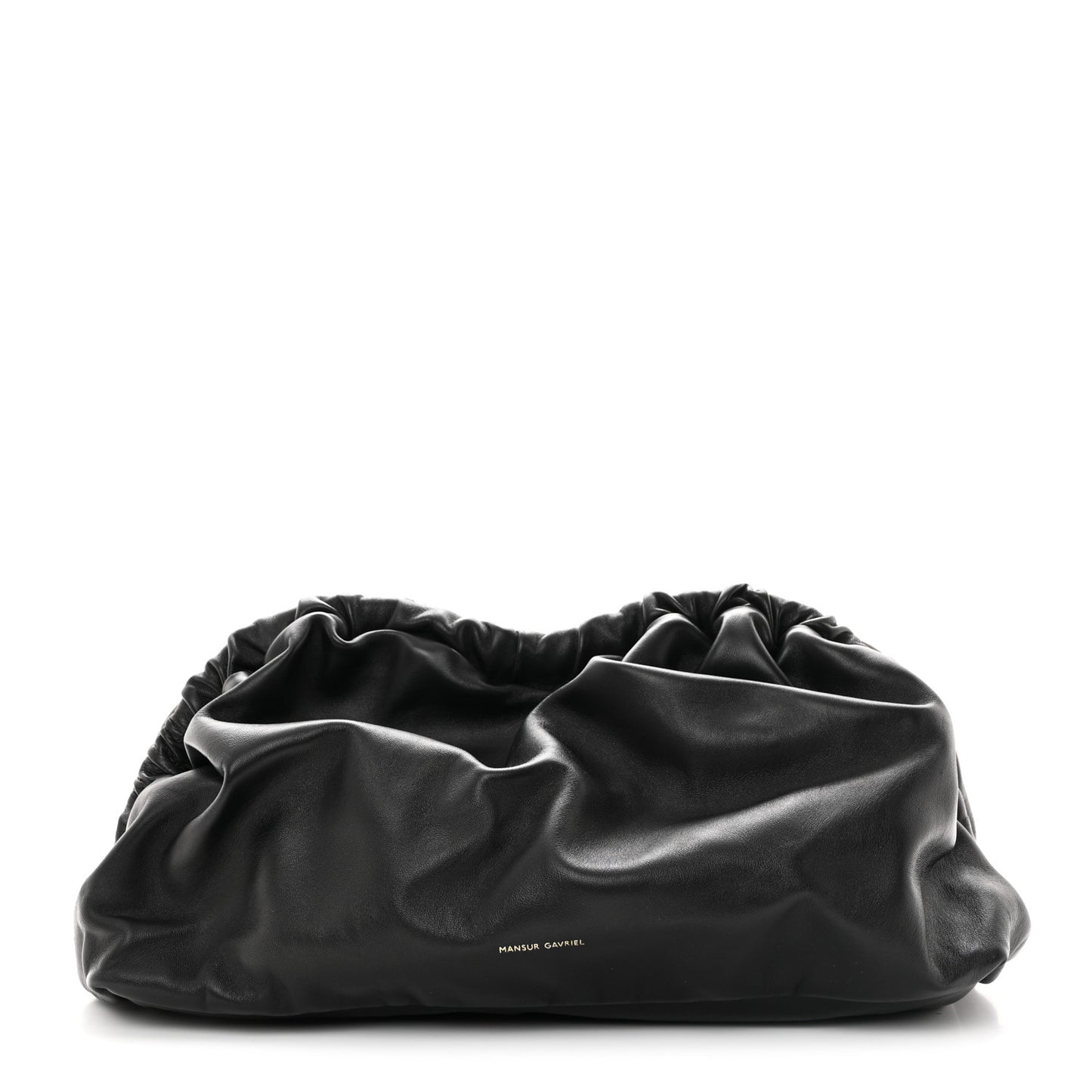 Lambskin Cloud Clutch Black Flamma