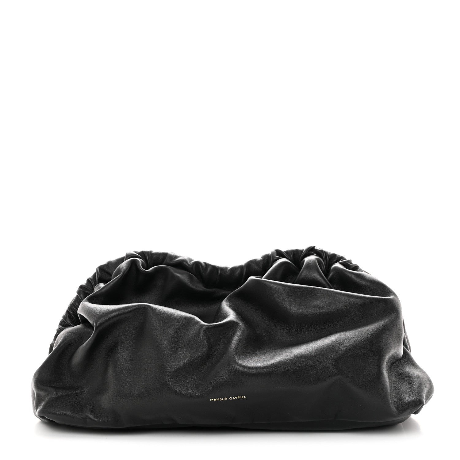 Mansur Gavriel Lambskin Cloud Clutch Black Flamma 1 of 8
