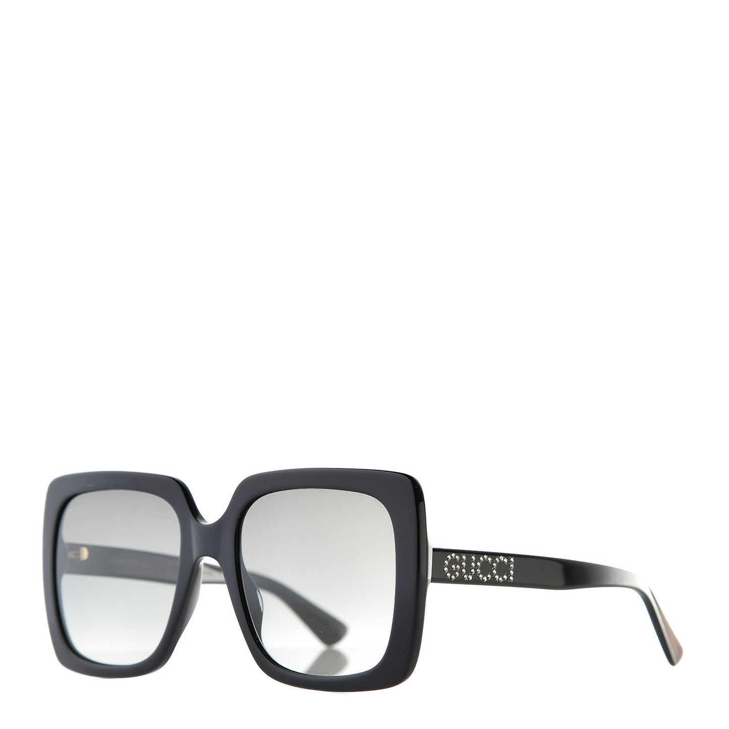 Crystal Square Frame GG Sunglasses GG0418S Black