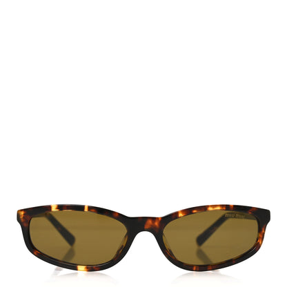 Miu Miu Acetate Cat Eye Miu Regard Sunglasses SMU A06 Tortoise Loden 2 of 7
