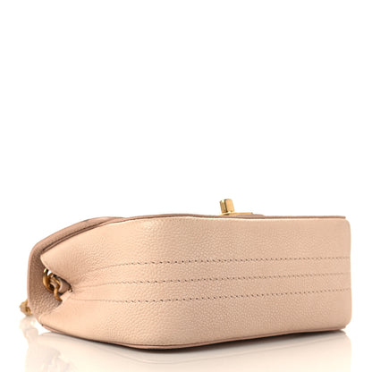 Chanel Grained Calfskin Mini Square Classic Pure Flap Nude 5 of 9