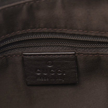 Gucci Monogram Medium D Gold Ring Hobo Dark Brown 6 of 12